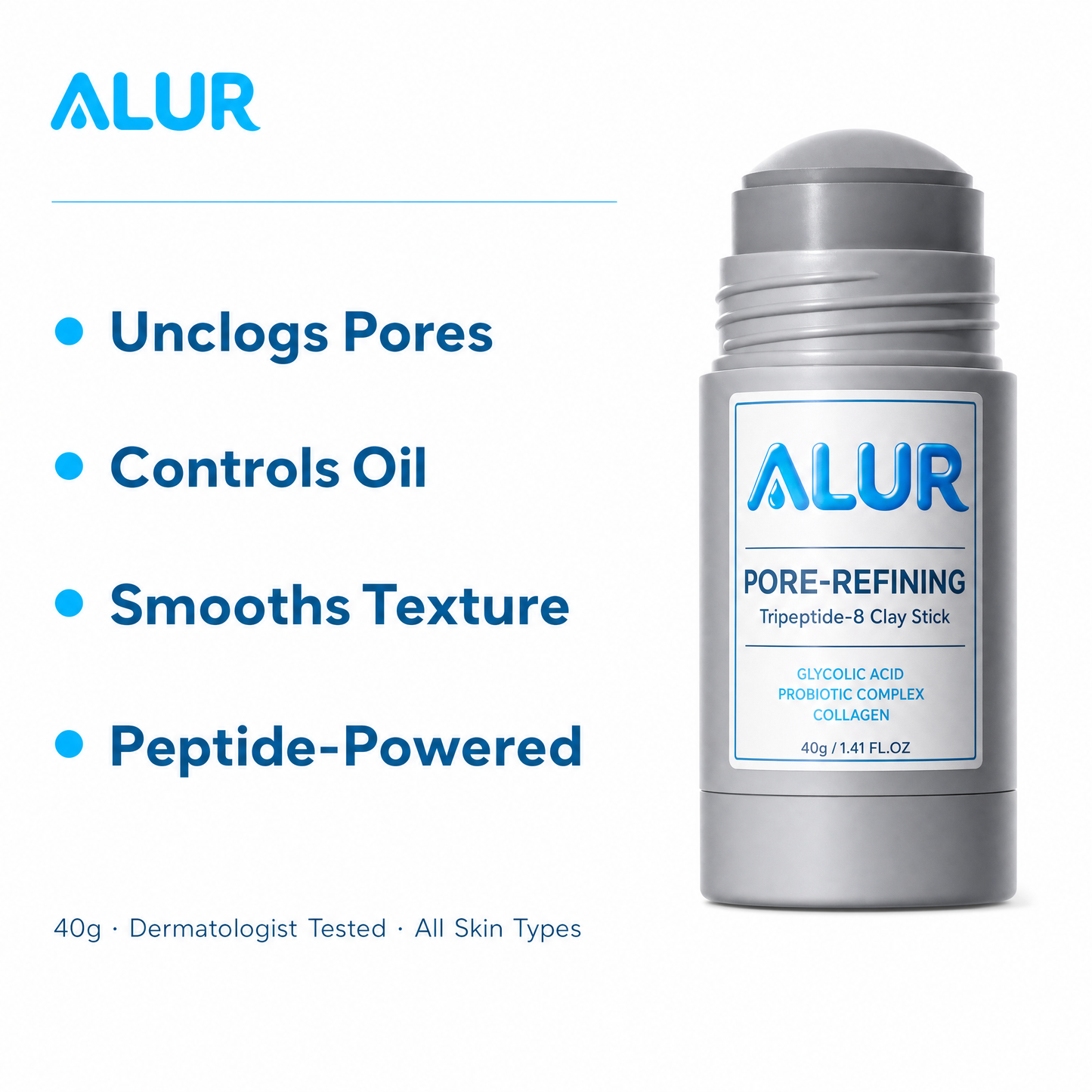 ALUR® Clay Stick - Benefit Graphic