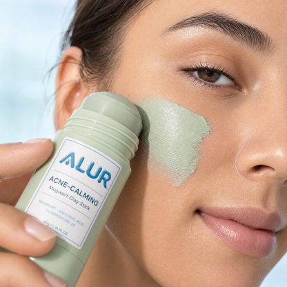ALUR® Acne-Calming Clay Stick - Skin Application