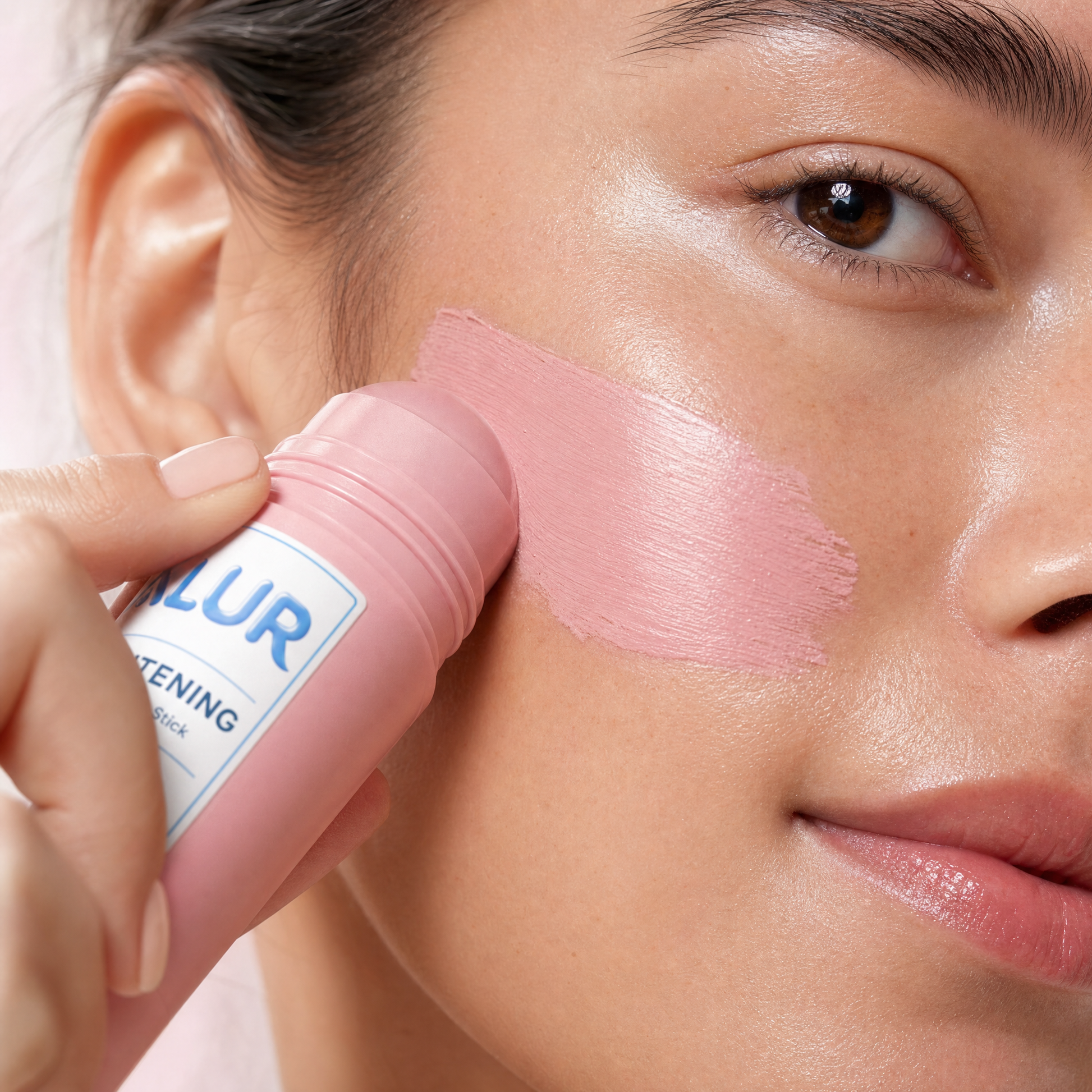 ALUR Brightening Peptide Clay Stick - Skin Application