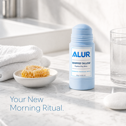 ALUR Whipped Tallow Peptide Clay Stick - Bathroom Lifestyle
