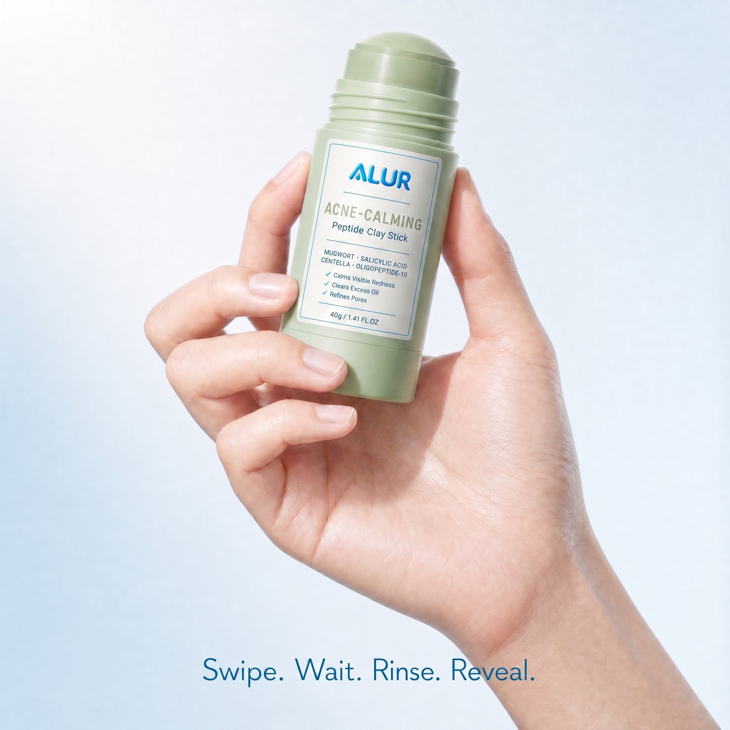 ALUR Acne-Calming Clay Stick - Hand Lifestyle