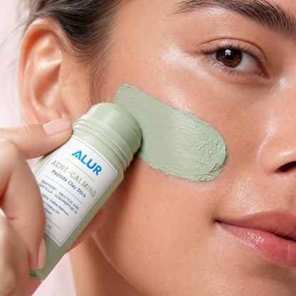 ALUR Acne-Calming Clay Stick - Skin Application