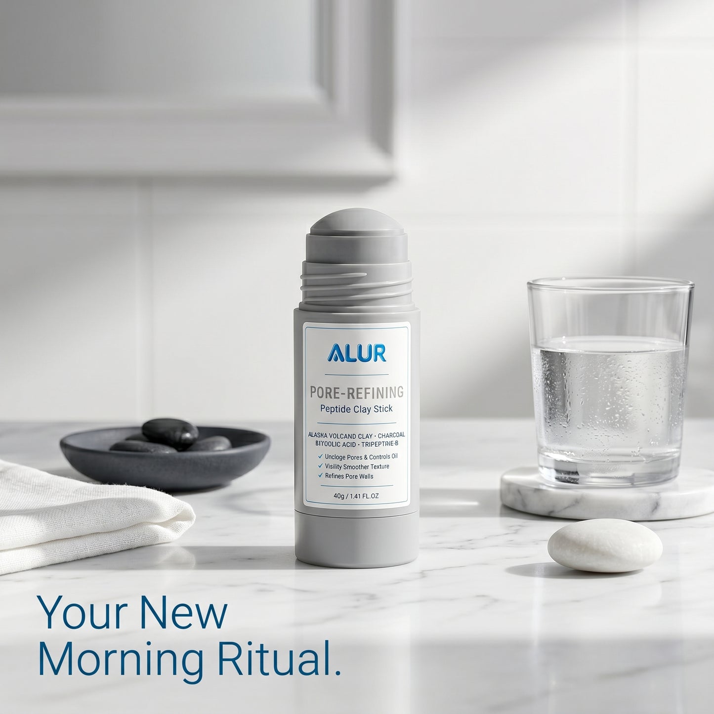 ALUR Pore-Refining Clay Stick - Bathroom Lifestyle