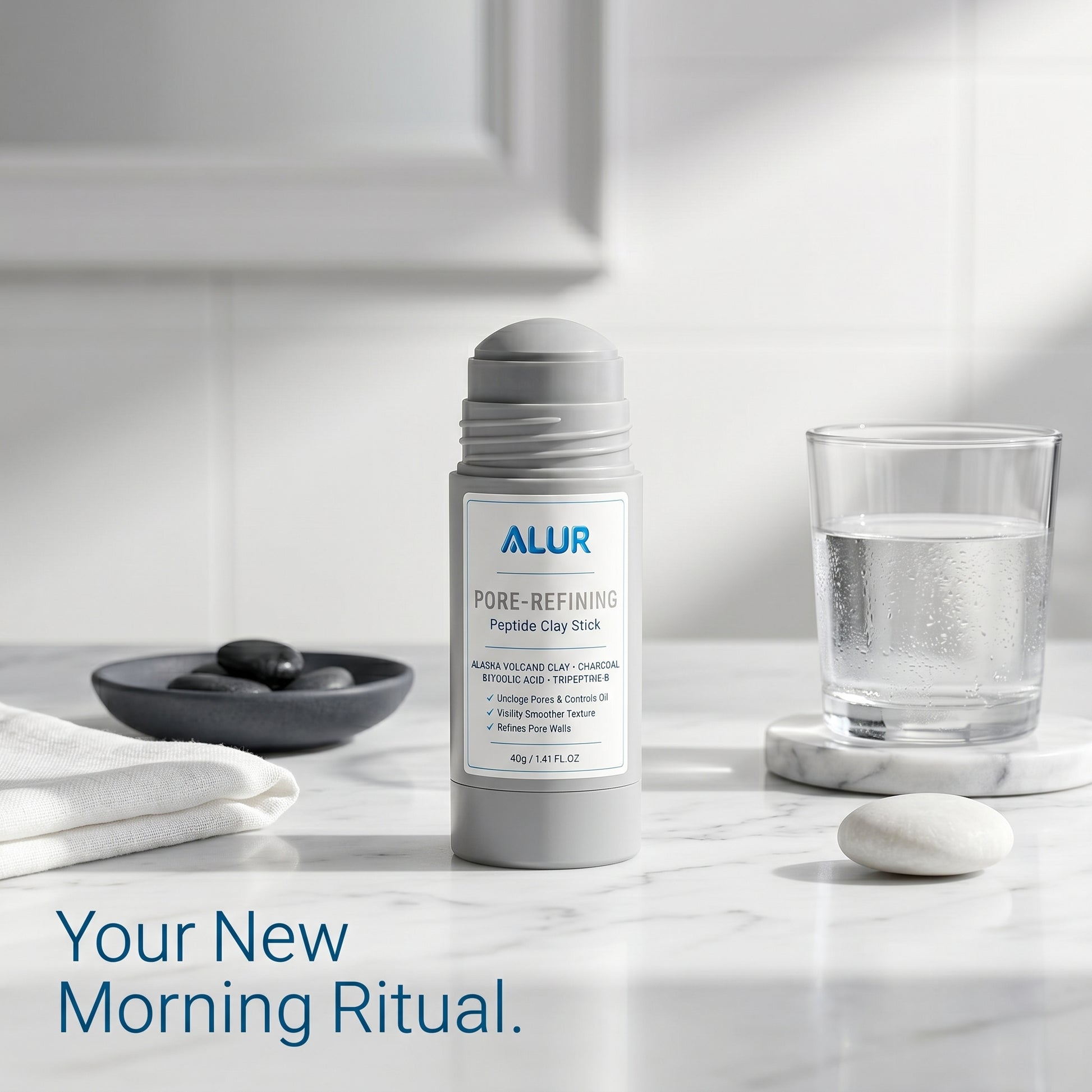 ALUR Pore-Refining Clay Stick - Bathroom Lifestyle