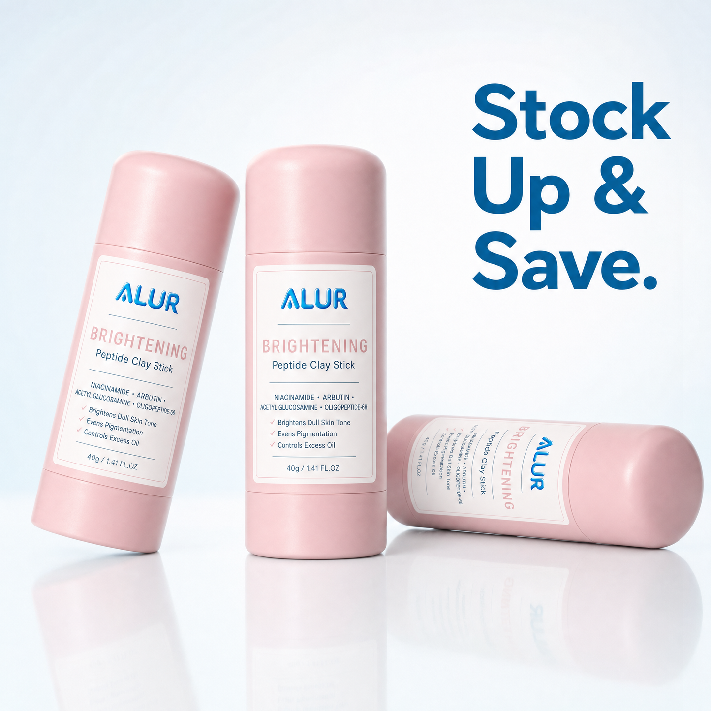 ALUR Brightening Peptide Clay Stick - Bundle Stack