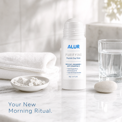 ALUR Purifying Peptide Clay Stick - Bathroom Lifestyle